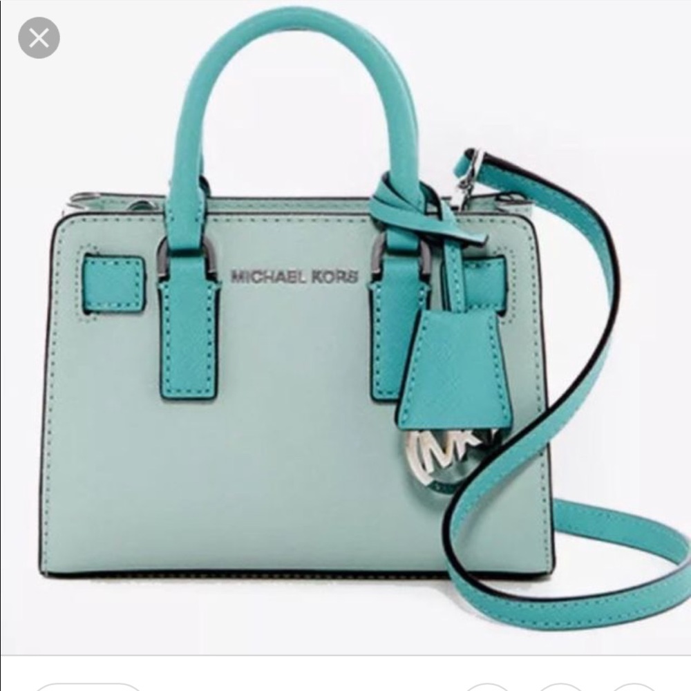 NWT Micheal Kors Leather Dillion Crossbody/Azure